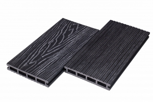 Террасная доска из ДПК Altay Decking пустотелая Серый- Графит