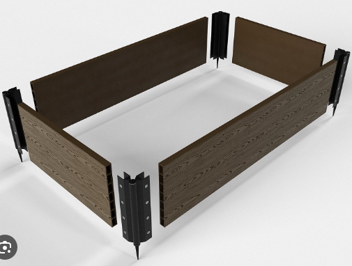 Угловой элемент поворотный  60-300 град., пластик. 300х30мм.Коричневый