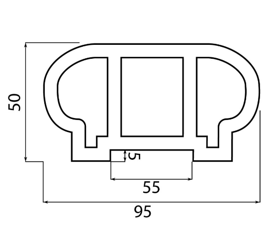 Перила верхние из ДПК Faynag Wood Серебро