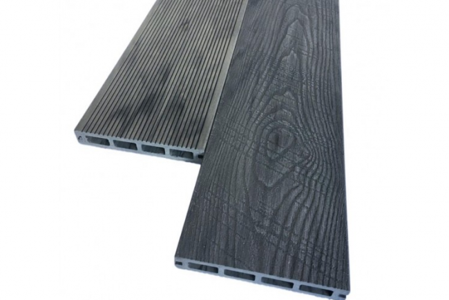 Террасная доска дпк Timbertex Vintage Серый